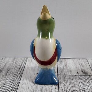 Pfaltzgraff Pie Bird Vent Stoneware Green Blue Ceramic Pistollet Pie Vent 4.25"
